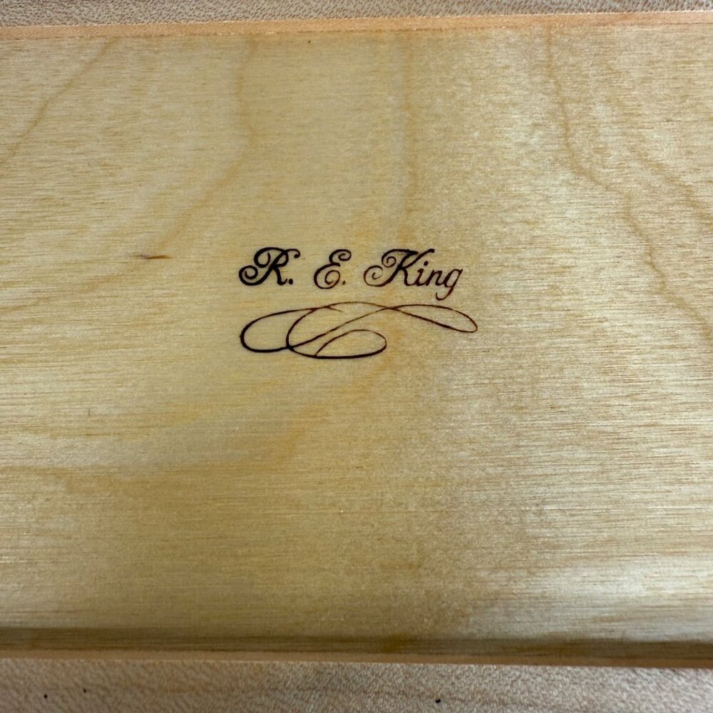 Hand Made Rectangle Wooden Jewelry Box Velvet Lining Hinged Lid Birdseye Maple - Picture 9 of 9